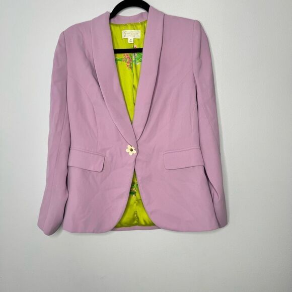 Julie Brown New York lavender blazer size medium - Picture 3 of 9